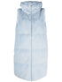 zip-up faux-fur hooded gilet